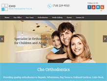 Tablet Screenshot of choorthodontics.com